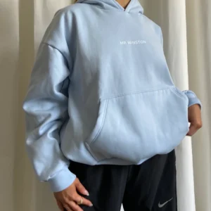 Mr Winston Baby Blue Puff Hoodie Sweat