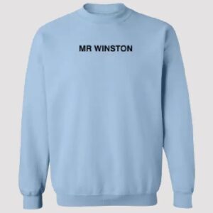 Mr Winston Merch Logo Sweatshirt- Sky Blue