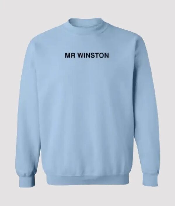 Mr Winston Merch Logo Sweatshirt- Sky Blue