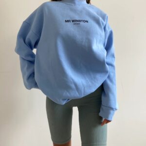 Mr Winston Sky Blue Crewneck